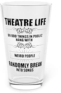 Bicchiere da birra da 16 once da appendere con persone strane casualmente rompere in canzoni attore esilarante 473,6 g