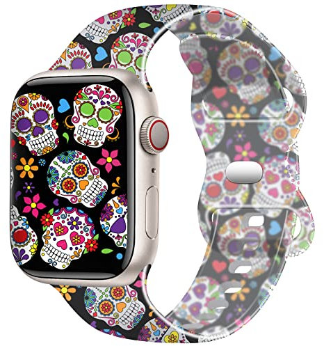 topperfekt Nice Clear Strap compatibile con cinturini Apple Watch 38/40/41mm per uomini e donne Cinturino in silicone morbido di ricambio per iWatch Series 7/6/5/4/3/2/1/SE