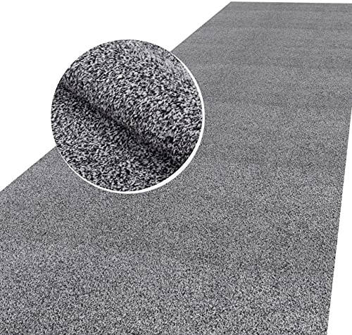 ANRO Schmutzfangmatte Teppich Läufer Flurläufer Bodenbelag Schmutzfangläufer Sauberlaufmatte Meterware Dover Grau 300x100cm