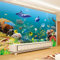 YXTSmurals Strand Delphine Fische Fototapete 3D Effekt Vlies Tapeten Wandtapete Xxl Moderne Wanddeko Design Wand Dekoration Wohnzimmer Schlafzimmer Büro Wandaufkleber Kunst Hintergrund
