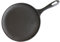 VICTORIA Padella per Grigliare Ghisa Smaltata Induzione, Comal per Pizza 26,6cm, Omeletts, per Fuoco, Barbecue, Forno, Vetroceramica, Gas, Cast Iron Skillet Priva di Sostanze Tossiche e senza PTFE