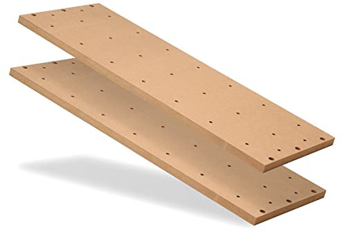 Genmitsu MDF Arbeitsplatte mit Gewindeeinsätzen für Genmitsu 4040-PRO CNC-Maschine, zweiteilig, Größe für Einzelstück 591mm x 220mm x 15mm