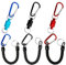 Magnetnetz Release Clip, 3 Stücke Magnetische Netzfreigabe, Magnetische Freigabe, Fliegenfischen Magnetnetz Release Retractor mit Spiralband, für Angelzubehör Schnell Fischernetze Anbringen und Lösen