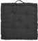 Roseley 100% Cotton Seat Booster Chair Pad 45 x 45cm Thick Sofa Armchair Seat Cushion Firm Support Adults Elderly Pregnancy Pets Chunky Dining Cushion [Black]