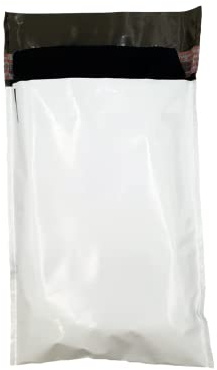 Lacers LDPE COEX Versandtaschen - Schwarz innen, Weiß außen - Blickdicht und Nachhaltig - 100% Recycelbar - Sicherheitstaschen - Safebags - Klebeverschluss mit Permanentkleber (1000, 225x310+40mm)