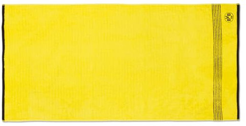 Borussia Dortmund BVB Duschtuch gelb, 70x140 cm, 100% Baumwolle, Fanartikel Handtuch