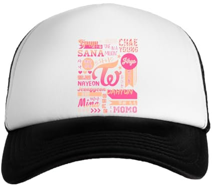 Luxogo Twice Collage Jungen Mädchen Kappe Baseball Snapback Boys Girls Cap