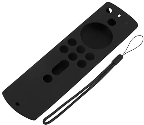 Silicone Protective Case for Fire TV Stick 4K 2018 Remote Shockproof Anti Slip Cover (Black)