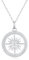 GAVU Collana Argento 925 Donna Collana Catena in Argento Sterling con Ciondolo Bussola, Regalo per Fidanzata Mamma