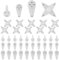 Bomtop 40 Pièces Crochets Sans Trace, Crochets Muraux Invisibles, Accroche Cadre, Crochet Tableau, Plastique Crochets Sans Trace pour Salle de Bains et Cuisine