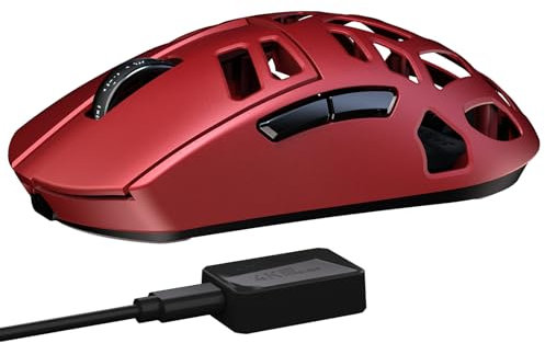 DAREU A950pro Al-Mg Alloy 4KHz Polling Rate Wireless Gaming Mouse: Magnalium Shell, PAW3395 26K DPI Sensor,15min Fast-Charging,55g Ultra-Lightweight,5 Programmable Buttons, Tri-Mode Connectivity