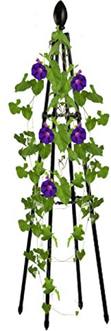 80cm Outdoor Garden Rattan Trellis For Climbing Plants, Metal Wire Pot Trellis Frame Stand For Gardens Tree, Garden Obelisks For Climbing Plants Metal, Trellis For Potted Plants