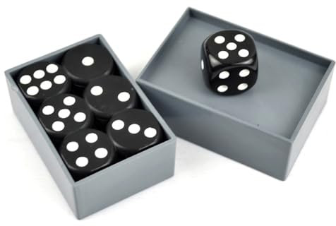 BaronHong 7 Teile/Schachtel Predict Miracle Dice Verwandeln Sie alles in 6 Zaubertricks Würfel Magic Child Toy Club Party Tischspiele (schwarz, M)