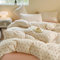 Covebett Housse de Couette 200x200 Fleurie Rose Beige Floral Romantique Parure de Lit Adulte 2 Personnes Housse Couette en Microfibre Linge de lit avec Fermeture Éclair et 2 Taies d'oreiller 65x65cm