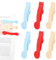 APOMOONS 6 Stück Lesezeichen Personalisiert aus Silikon,Lesezeichen Kinder Bookmark Lesen Zubehör Pagemarker,Automatisches Lesezeichen Automatic Bookmark (Rot, Beige, Blau)