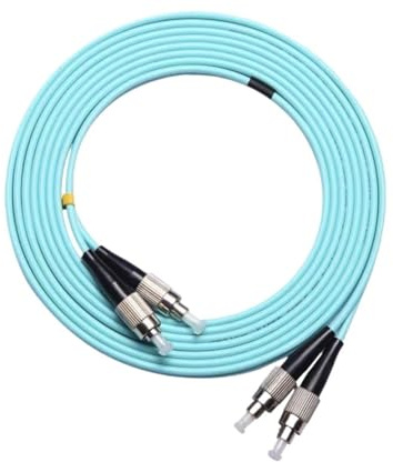 VJSUWI Glasfaser-Patchkabel FC-FC OM3 OM4 Duplex FC DX Multimode-Kabel 1-100 m(2m 10pcs OM3)