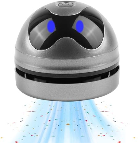 Tischstaubsauger, Tragbar Kabellos Mini Staubsauger, USB Wiederaufladbar Tischstaubsauger, Mini Tischsauger, Hohe Saugleistung Staub Reiniger mit 120 Minuten Laufzeit für Tastatur Desktop Sofa