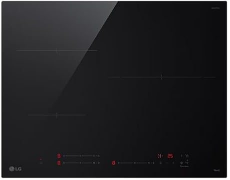 Placa de Inducción 59cm 3 Zonas Fuego 28cm LG CI5Z2420BN | Booster, WIFI, Negro, 7400W