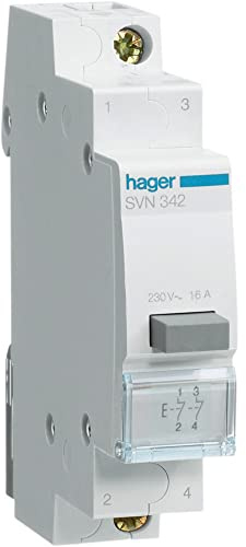 Hager SVN342 Druckschalter 2 NC mit Stellwerk