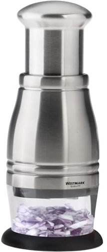 Westmark Edelstahlhacker mit Drehautomatik 1000, edelstahl silber, Behälter-Ø: 7 cm