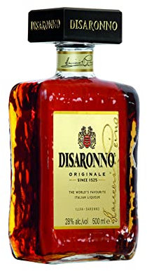 DISARONNO - Originale - Amaretto - Origine : Italie - Alcool : 28% - A déguster pur ou en cocktail - Notes de Noisettes & Amande - 50cl