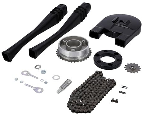 Kettenkit/Kettensatz mit Kleinteilen - Simson Schwalbe KR51, KR51/1 - Mitnehmer Z=34, Rollenkette 114 Glieder, Antriebskettenrad Z=14