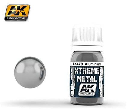AK Interactive Extreme Metal Paints White Aluminium #AK479 30 ml