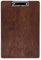Menüboard Klemmbrett Nature aus Holz dunkel A4