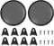 X AUTOHAUX 2pcs Grill Cover 10 Mesh Protector Speaker Cover Subwoofer Grill