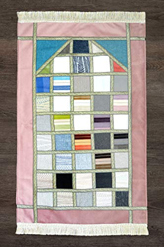 Imanpaper - Gebetsteppich Islam Muslime mit Namen Gravur (1, 1. Vintage-rosa Erwachsen)
