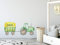 GRAZDesign Wandtattoo Kinderzimmer Junge, Traktor mit Anhänger und Namen, Babyzimmer personalisiert, Wandaufkleber Trecker Bauernhof Entfernbare Wandsticker / 100x57cm