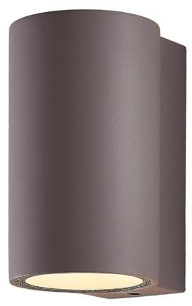 Lindby LED Beton Wandleuchte außen 'Katalia' in Alu aus Beton, (2 flammig,) - LED-Außenwandleuchten Wandlampe, Led Außenlampe, Outdoor Wandlampe für Außenwand/Hauswand, Haus, Terrasse & Balkon