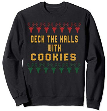 Die Säle mit Keksen schmücken Hässliche Weihnachten Sweatshirt