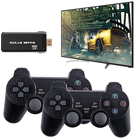 Tenglang USB Wireless Console Video Game Console Built-in 3500 Classic Electronic Games 8 Bit Mini Retro Controller HDMI Output Dual Player