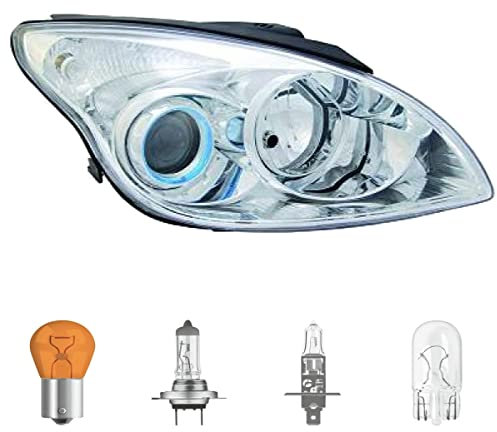 DM Autoteile 209832B Hauptscheinwerfer rechts H7/H1 ohne Motor kompatibel für Hyundai i30 11-20 inklusive Leuchtmittel/Birnen