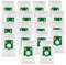 18 Sacs d'aspirateur Compatible avec Menalux 1800, T197, T171, Stokes V7250, V8525, Qualtex SDB190, SDB191, SDB228, AF459, Electrolux E54AB, E54N, E41N, E200BF, E201B, E202B, E203B, E206B, E210S
