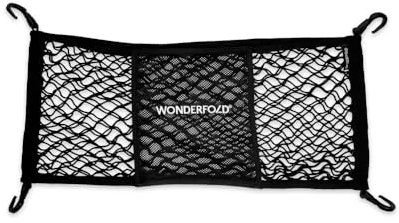 WONDERFOLD Strapazierfähiges Gepäcknetz für Kinderwagen für zusätzlichen Stauraum, mit super dehnbarem Netz und großer Aufbewahrungstasche (kompatibel mit Allen Modellen der W-Serie)