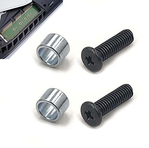 2PCS Ps5 SSD Screw And Ring Replacement For Ps5 Console SSD / Playstation 5 Games Console Solid State Drive, Repair Spare Parts Accessories Kit