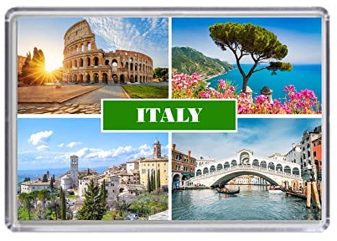 Italy Souvenir Acrylic Fridge Magnet (Standard: 70x45mm)