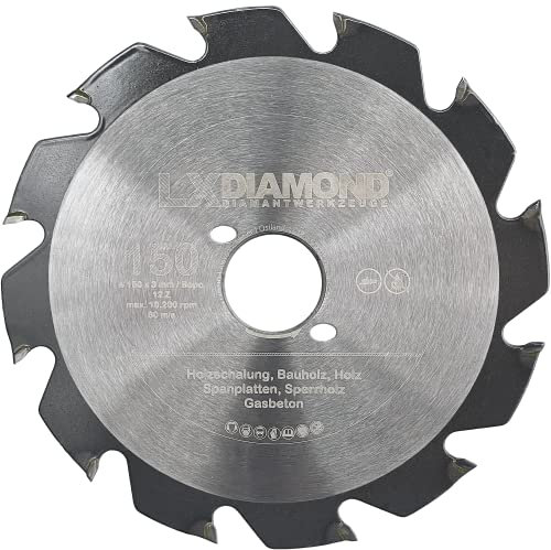 LXDIAMOND Hartmetall Sägeblatt 150mm für Holz, Bauholz, Holzfenster - Trennscheibe passend für Bepo FFS 150 151 Fensterfräse Montagefräse Fensterfugenschneider 150 mm - in Premium Qualität