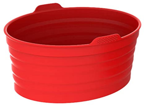Aeihevo Silikon-Schongarer-Trennwand, Rot, 3 Einstellungen, Slow Cooker