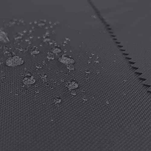 BuBiBag wasserdichter Polyesterstoff Oxford 600D Markisenstoffe Meterware, Segeltuch Meterware, Kissenbezüge, Reißfest & Pflegeleicht lfm mit 160cm Breite - Anthrazit