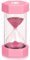 Timer a Clessidra, clessidra 5 minuti, Sabbia Timer, Timer per bambini, Timer di Sabbia, Clessidra di Sicurezza per Bambini, Timer da cucina, rosa.