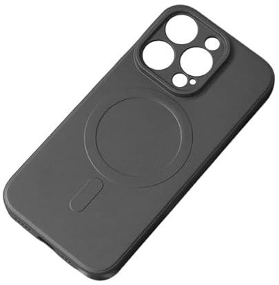 Generico Compatibile Con Cover iPhone 15 Pro Max - Cover Compatibile Con MagSafe In Silicone Morbido Nero