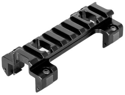 HOUSON 90mm Aluminium 20mm Picatinny-Schiene， Picatinny Schiene Adapter Montageschiene schiene Rail Mount Basis Airsoft für MP5 G3（G0031）