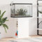 IKAYAA Aquarium Unterschrank Aquariumständer Aquariumregal Aquariumschrank Weiß 36 x 75 x 72.5 cm Aquarium Stand Aquarium Tisch Aquarium Schrank Unterschrank Holzwerkstoff