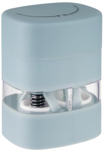 APS 40562 2in1 Salz- und Pfeffermühle, Gewürzmühle, Keramikmahlwerk, Mahlgrad einstellbar, hellblau