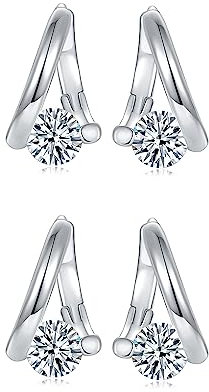 Lymphvity Germanium-Ohrringe, Atheniz, Lymphdrainage-Ohrringe, Schmuck, Geschenke für Frauen (Silber/Gold), Metall, Kein Edelstein