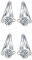 Lymphvity Germanium-Ohrringe, Atheniz, Lymphdrainage-Ohrringe, Schmuck, Geschenke für Frauen (Silber/Gold), Metall, Kein Edelstein