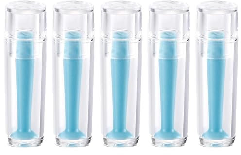 SHTCSZBA Herramienta de extracción de lentes de contacto duro para insertadores de lentes esclerales y RGP, ventosa de goma de silicona para eliminar contactos oculares - 5 piezas